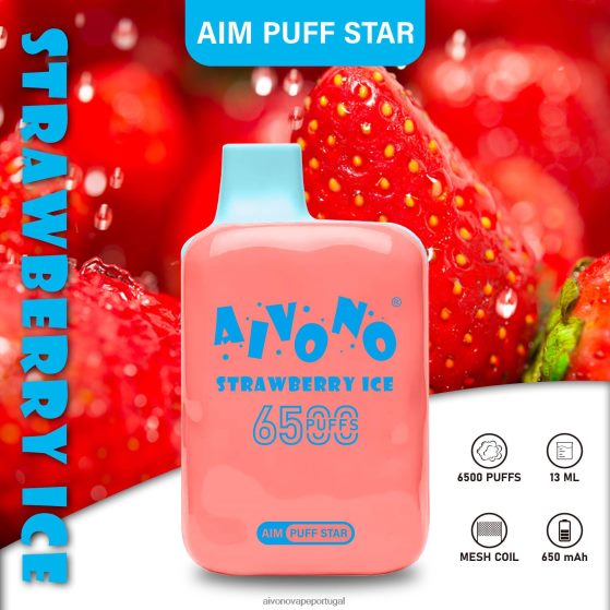 gelo de morango Aivono AIM PUFF STAR 6500 280DJX288 | Aivono Vape